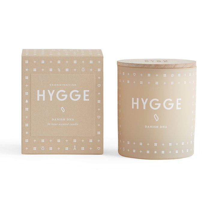 Ароматическая свеча Hygge бежевого цвета с крышкой Ароматическая свеча Hygge бежевого цвета с крышкой