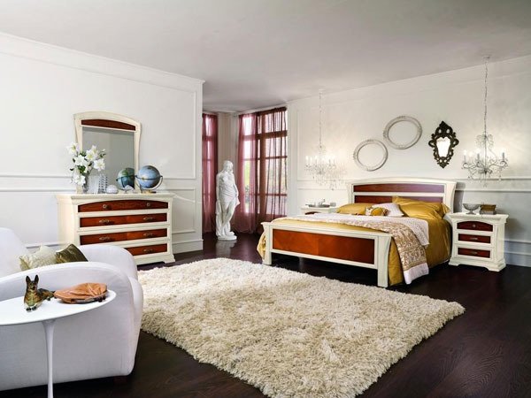 Итальянская спальня Aurora mix - купить Спальные гарнитуры по цене 126981.0