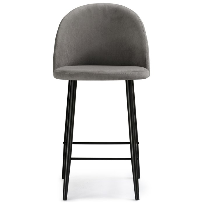 Стул полубарный Амизуре серо-черного цвета - купить Барные стулья по цене 7040.0