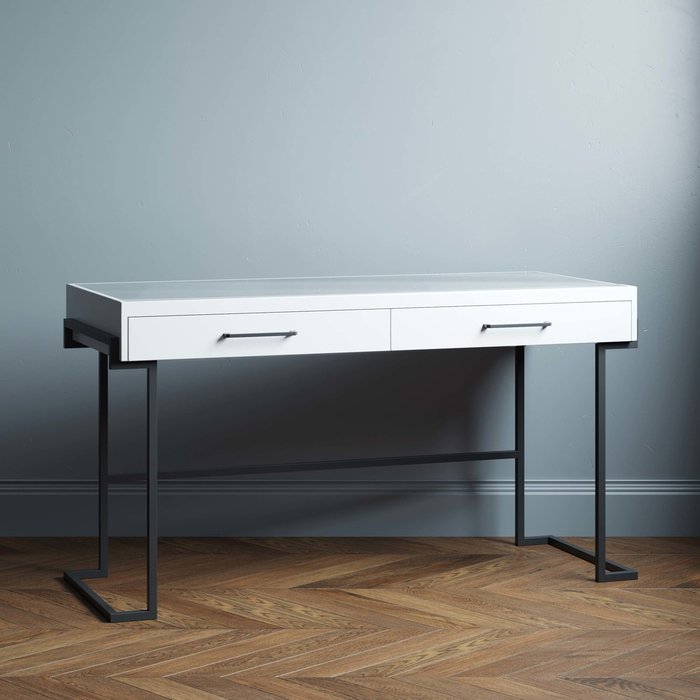 Письменный стол Diona 120х60 белого цвета - купить Письменные столы по цене 34000.0