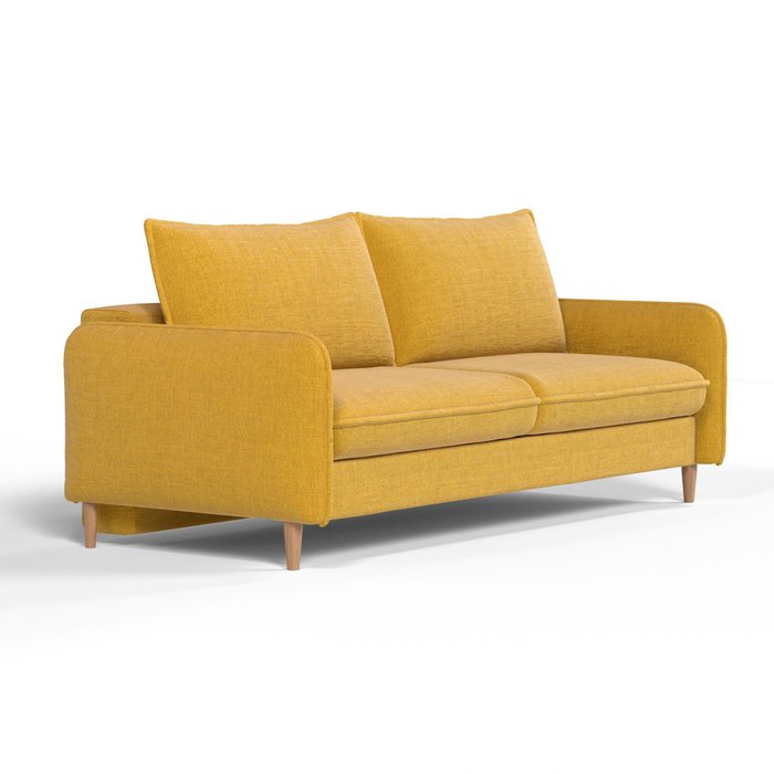Диван-кровать Мальта желтого цвета - купить Прямые диваны по цене 48389.0