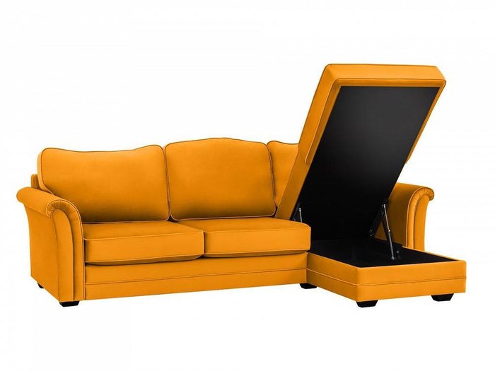 Угловой диван-кровать Sydney горчичного цвета - лучшие Угловые диваны в INMYROOM