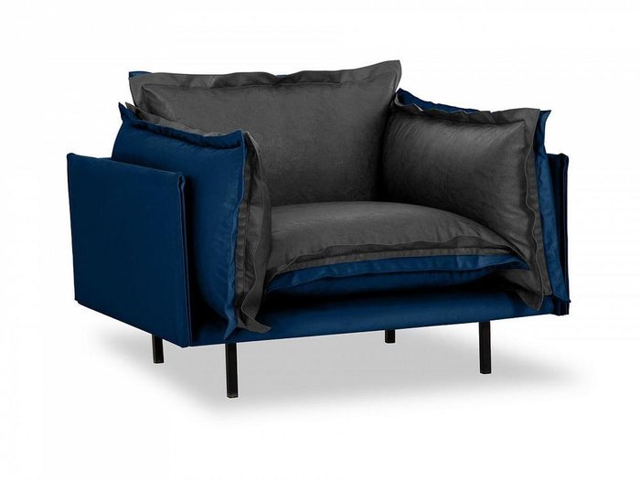 Кресло Barcelona сине-серого цвета  - купить Интерьерные кресла по цене 60390.0