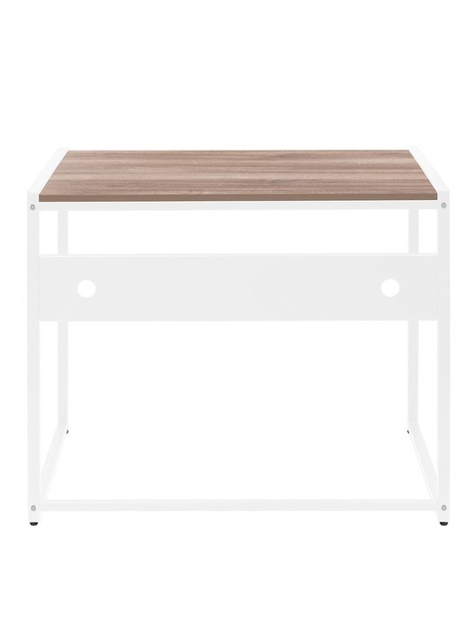 Стол письменный Rimini 90 коричнево-белого цвета - лучшие Письменные столы в INMYROOM