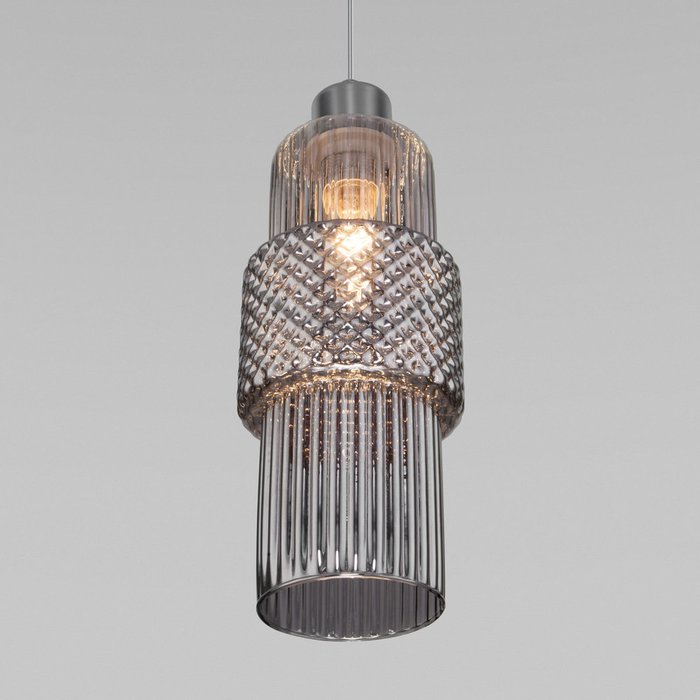 Подвесной светильник со стеклянным плафоном 50209/1 хром Soho - лучшие Подвесные светильники в INMYROOM