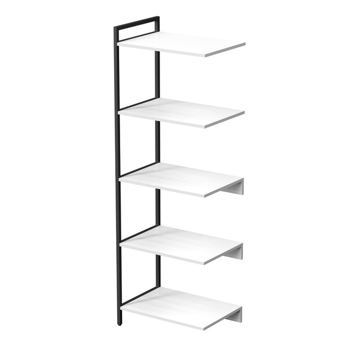 Стеллаж промежуточный 10СПС.5.600 средний 5 полок белого цвета