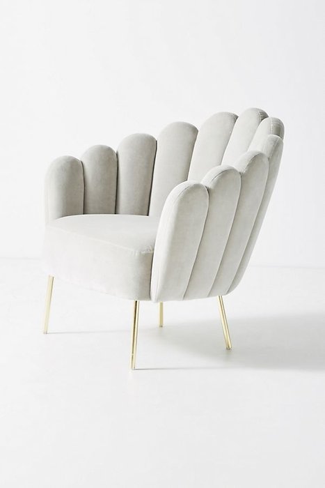 Кресло Amira светло-серого цвета - лучшие Интерьерные кресла в INMYROOM