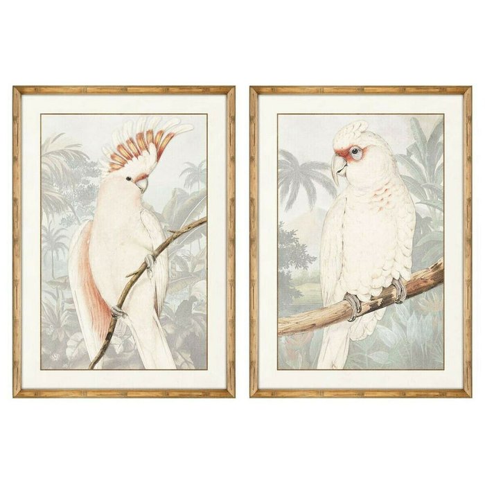 Картина Попугай Тропический 50 x 3 x 70 cm (2 штук)