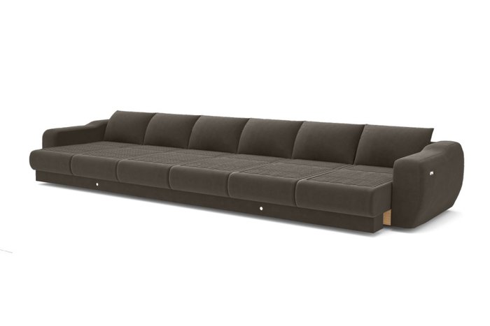 Модульный диван-кровать черного цвета - купить Прямые диваны по цене 418000.0