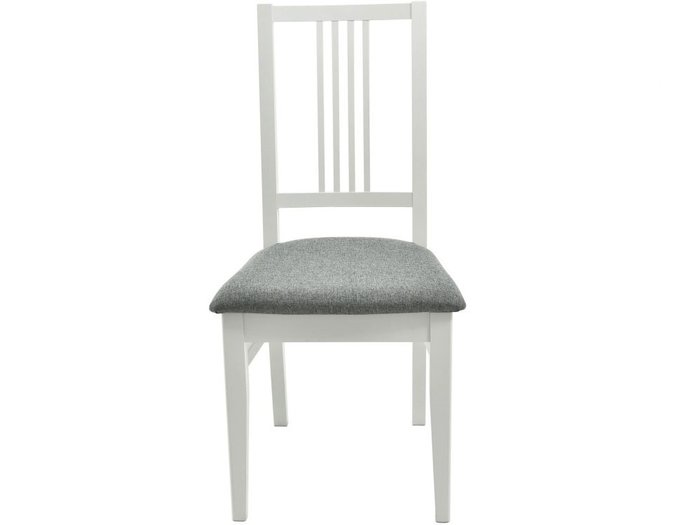 Стул Никас бело-серого цвета - лучшие Обеденные стулья в INMYROOM