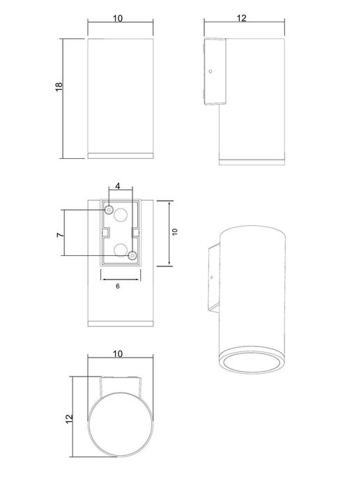 Фасадный светильник Arte Lamp TORCULAR A1813AL-1BK - лучшие Настенные уличные светильники в INMYROOM