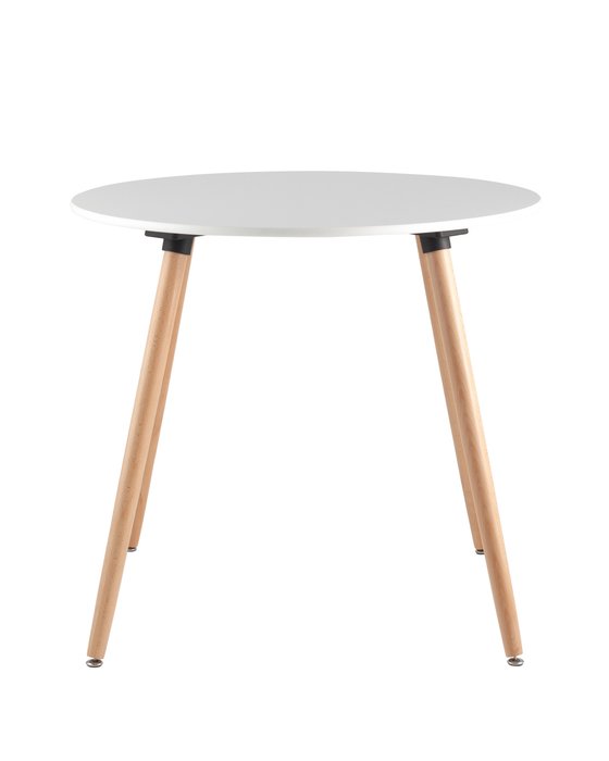 Обеденный стол Oslo Round с белой столешницей  - купить Обеденные столы по цене 11655.0