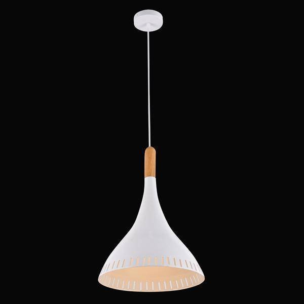 Куполообразный подвесной светильник 50074/1 белый/светлое дерево