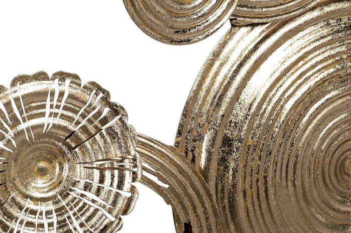 Панно декоративное Золотые круги из металла - купить Декор стен по цене 12096.0