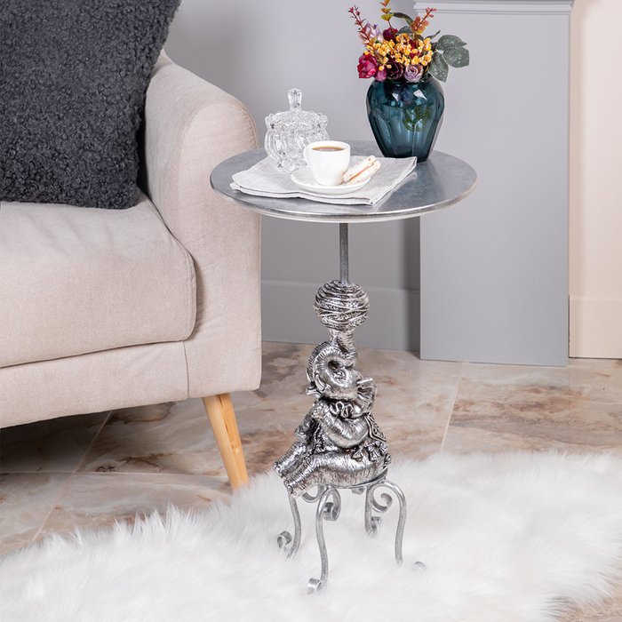 Столик кофейный Дю Солей серебряного цвета - купить Кофейные столики по цене 14471.0