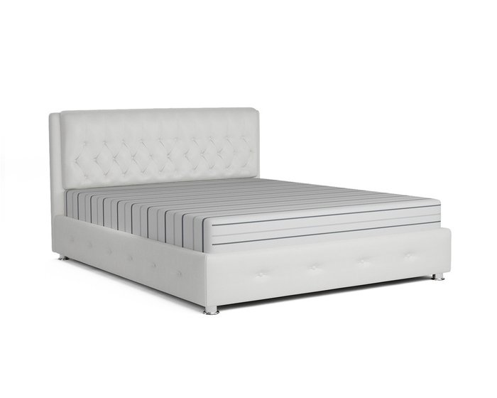 Кровать Граф 160х192 белого цвета с подъемным механизмом - купить Кровати для спальни по цене 32690.0