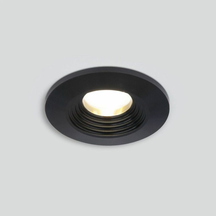 Алюминиевый точечный светильник 9903 LED 3W COB BK черный Gridi