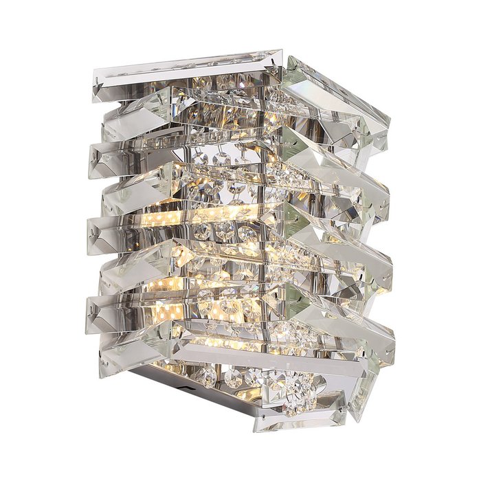 Светильник настенный ST-Luce никель/прозрачный E14 2*40W STROZZI - лучшие Бра и настенные светильники в INMYROOM Светильник настенный ST-Luce никель/прозрачный E14 2*40W STROZZI - лучшие Бра и настенные светильники в INMYROOM