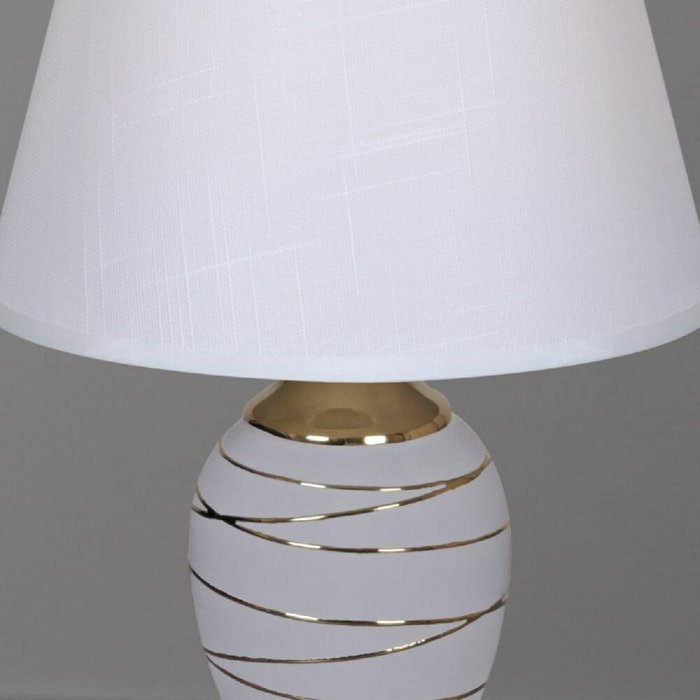 Настольная лампа 30336-0.7-01 (ткань, цвет белый) - лучшие Настольные лампы в INMYROOM