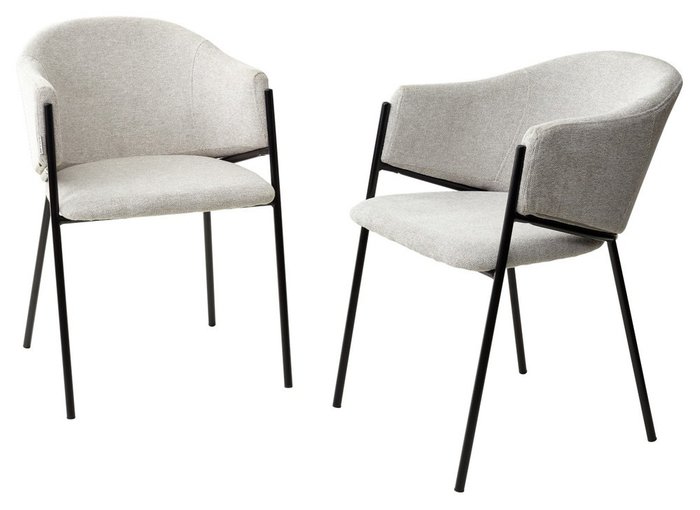 Стул Dill светло-серого цвета - лучшие Обеденные стулья в INMYROOM