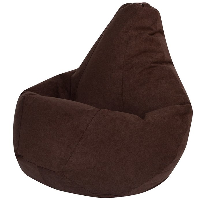 Кресло-мешок Груша XL коричневого цвета