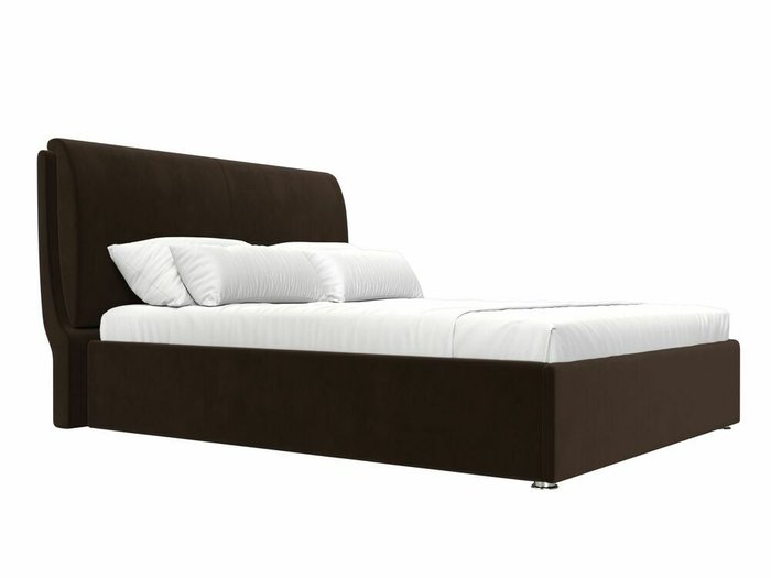 Кровать Принцесса 200х200 темно-коричневого цвета с подъемным механизмом - лучшие Кровати для спальни в INMYROOM