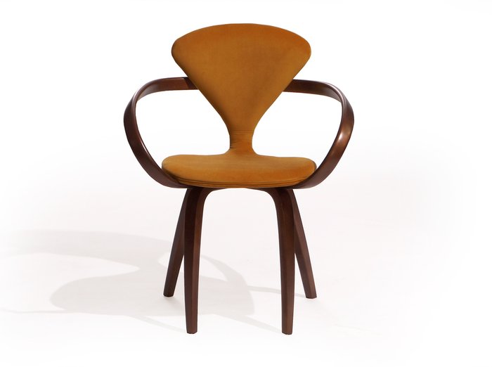Обеденный стул Apriori N с обивкой из велюра горчичного цвета - купить Обеденные стулья по цене 24460.0