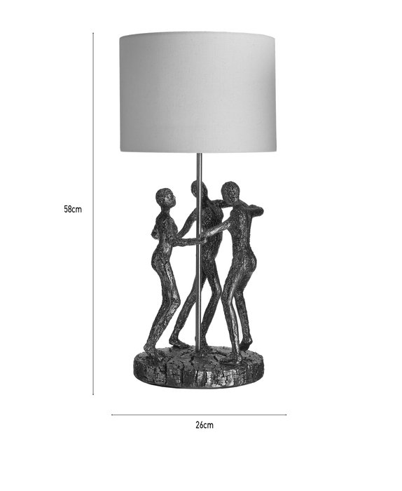 Лампа настольная Figure бежево-золотого цвета - лучшие Настольные лампы в INMYROOM