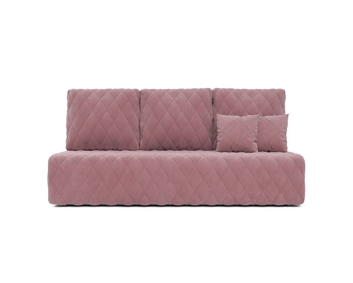 Диван-кровать Роял в обивке из велюра пудрового цвета - купить Прямые диваны по цене 41990.0