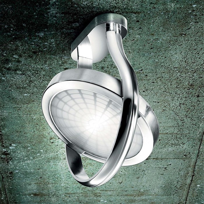 Настенный/Потолочный светильник Leucos "SPID"  из блестящего алюминия - купить Бра и настенные светильники по цене 24130.0