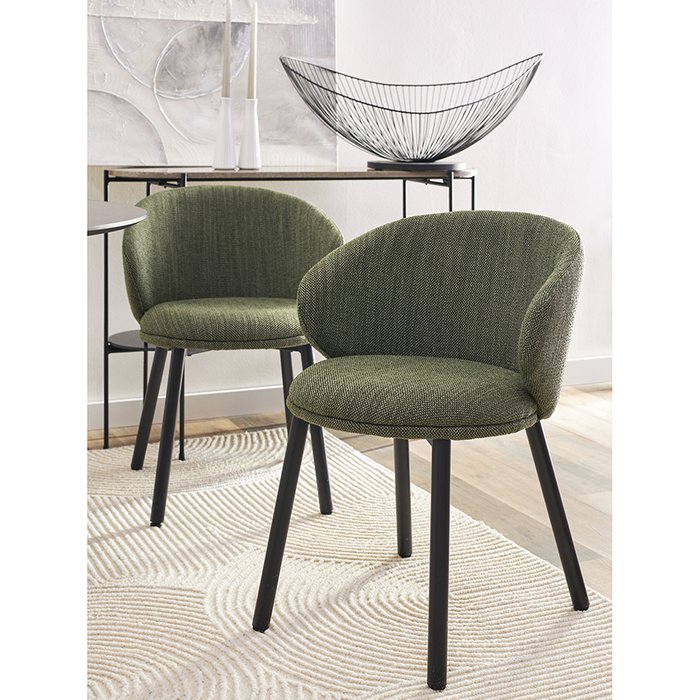 Обеденный стул Comfy темно-зеленого цвета - лучшие Обеденные стулья в INMYROOM