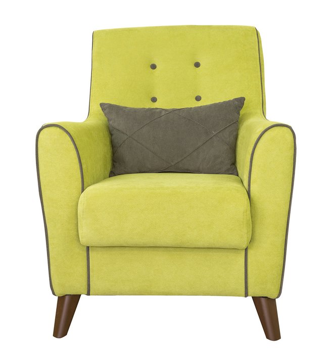 Кресло Френсис в обивке из велюра зеленого цвета - лучшие Интерьерные кресла в INMYROOM