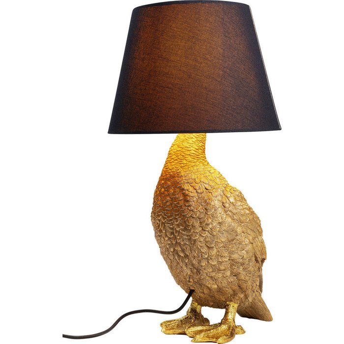 Лампа настольная Duck с черным абажуром
