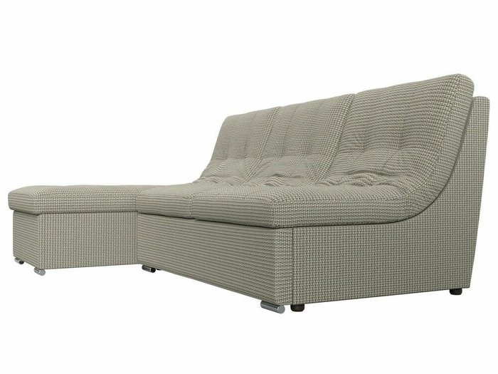 Угловой диван-кровать Релакс серо-бежевого цвета угол левый - лучшие Угловые диваны в INMYROOM