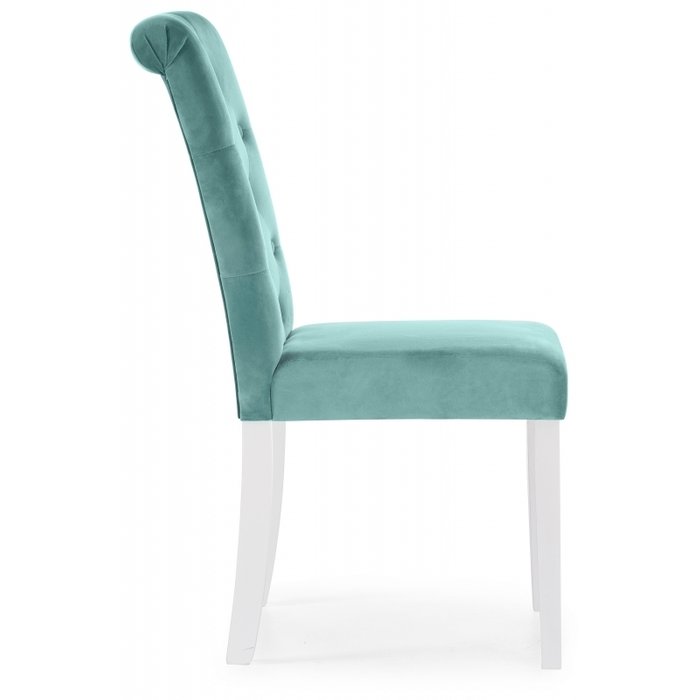 Стул Amelia white fabric tiffany голубого цвета - лучшие Обеденные стулья в INMYROOM