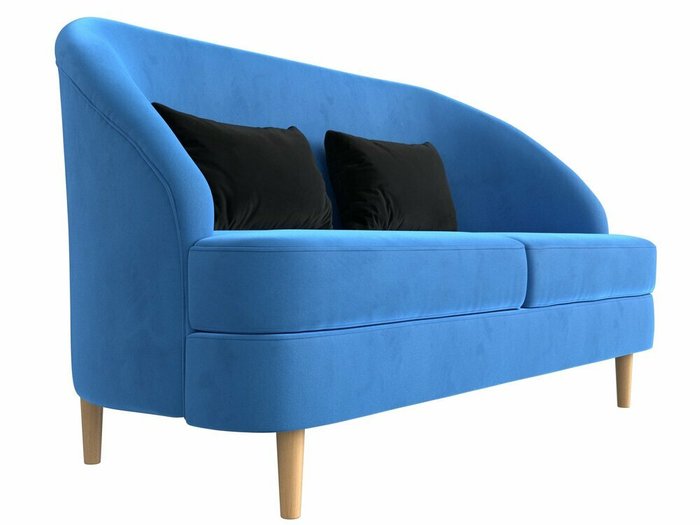 Диван Атико голубого цвета - лучшие Прямые диваны в INMYROOM