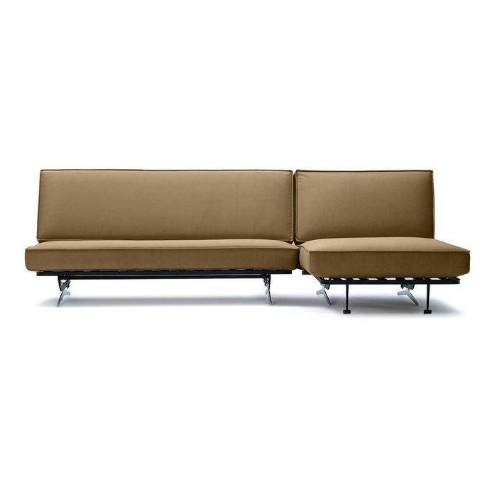 Угловой диван-кровать Арни Galaxy темно-бежевого цвета