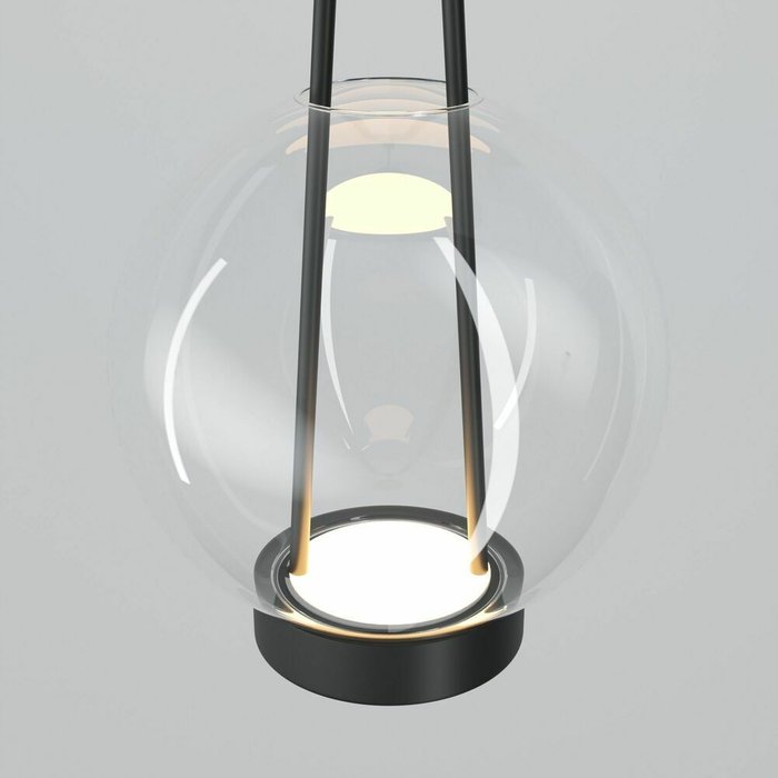 Подвесной светодиодный светильник со стеклянным плафоном 50267/1 LED черный Frasco - лучшие Подвесные светильники в INMYROOM