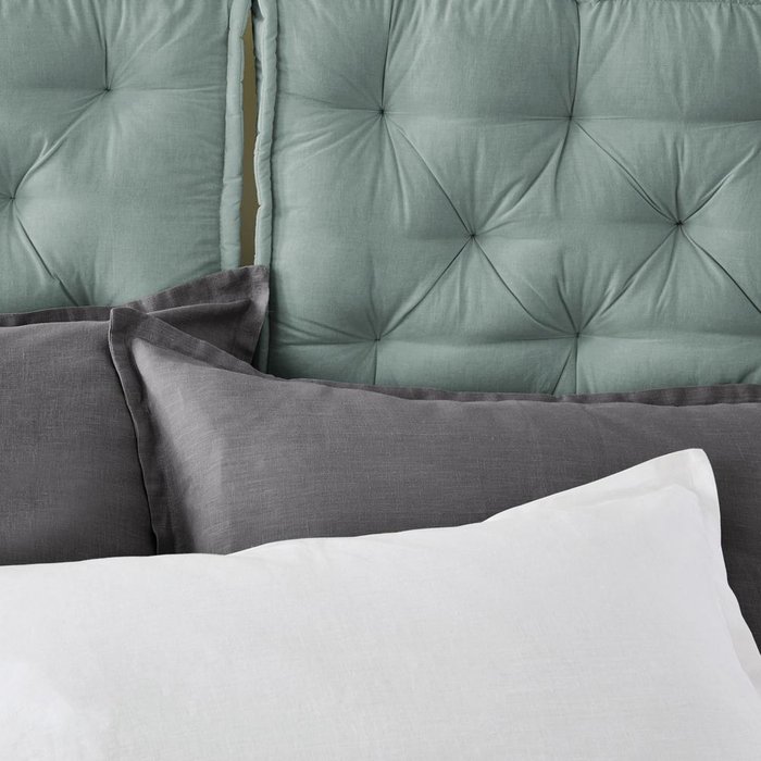 Подушка для изголовья кровати серо-зеленого цвета 50x70  - купить Декоративные подушки по цене 2249.0