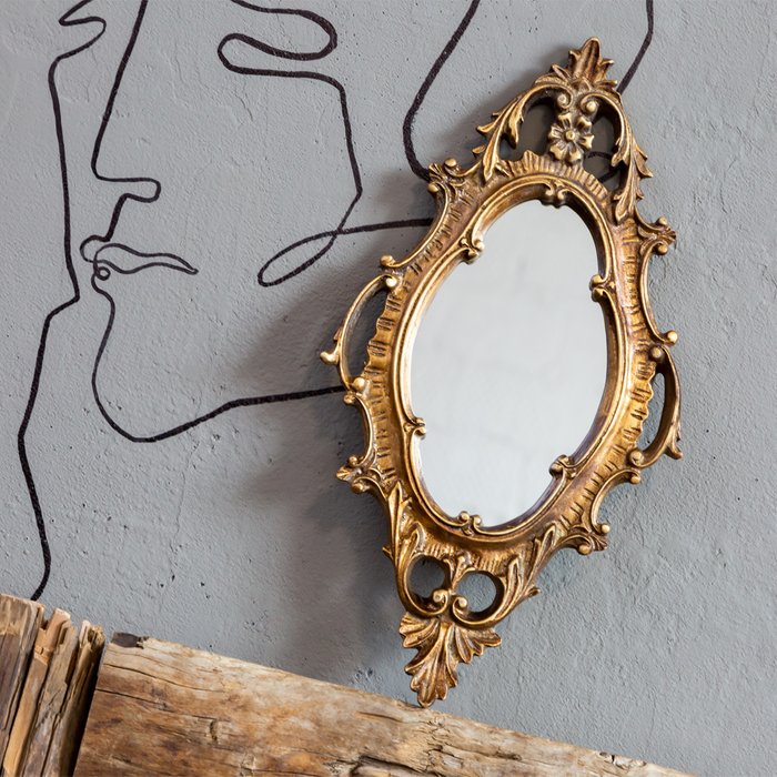 Зеркало настенное Лилу бронзового цвета - лучшие Настенные зеркала в INMYROOM
