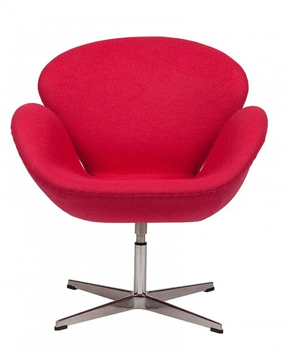 Кресло Swan красного цвета
