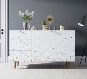 Комод Berber с двумя дверцами и тремя ящиками 15 принт - лучшие Комоды в INMYROOM