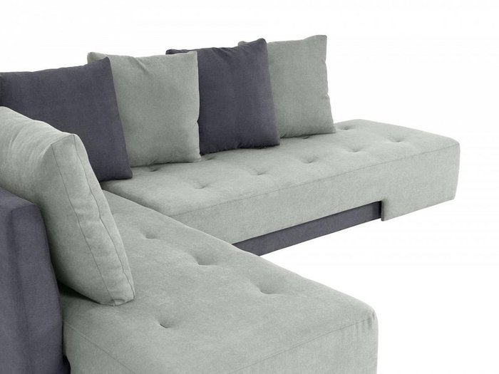 Угловой диван-кровать London серого цвета - лучшие Угловые диваны в INMYROOM