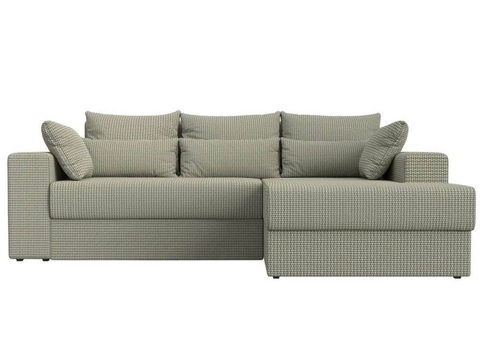 Угловой диван-кровать Майами серо-бежевого цвета правый угол - купить Угловые диваны по цене 49999.0