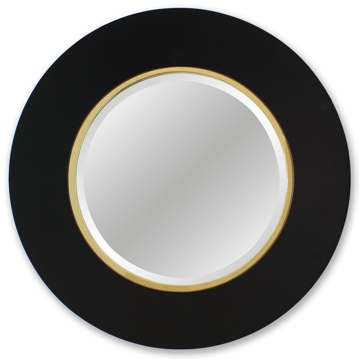 Настенное зеркало Ролан в раме черного цвета