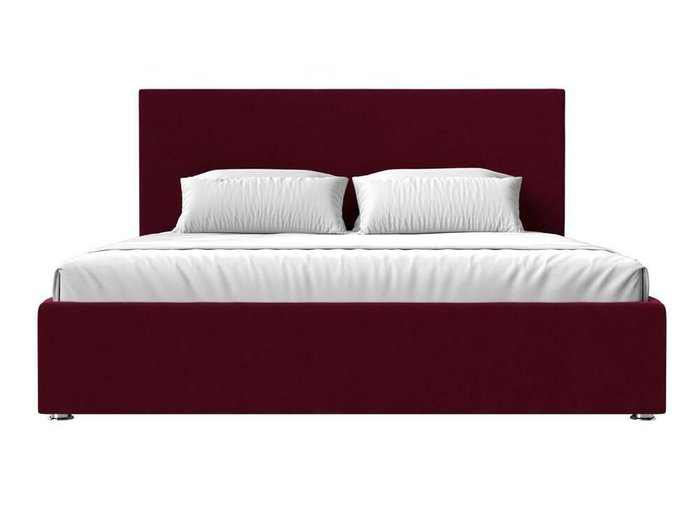 Кровать Кариба 180х200 бордового цвета с подъемным механизмом - купить Кровати для спальни по цене 75999.0