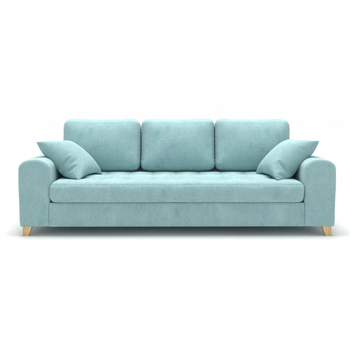 Диван-кровать Vittorio MT трехместный long голубого цвета - купить Прямые диваны по цене 97600.0