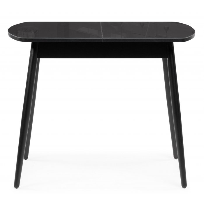 Раздвижной обеденный стол Калверт черного цвета - купить Обеденные столы по цене 9790.0