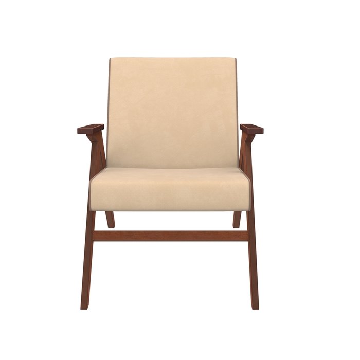 Кресло для отдыха Вест с коричневыми ножками - купить Интерьерные кресла по цене 14999.0