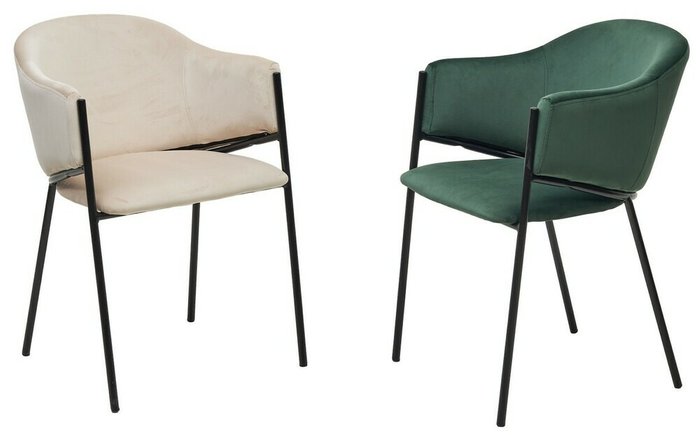 Стул Дилл изумрудного цвета - лучшие Обеденные стулья в INMYROOM